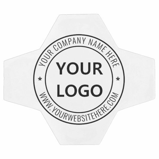 会社のカスタムロゴと文字サッカーボールを サッカーボール (フラット)