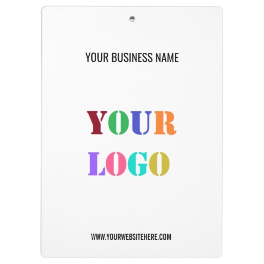 会社のカスタムロゴと文字ビジネスのクリップボード クリップボード (裏面)