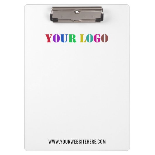 会社のカスタムロゴと文字ビジネスのクリップボード クリップボード (正面)