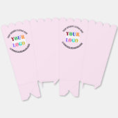 会社のカスタムロゴと文字ポップコーンボックスを フェイバーボックス (見開き)