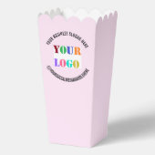 会社のカスタムロゴと文字ポップコーンボックスを フェイバーボックス (正面)