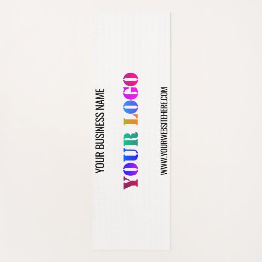 会社のカスタムロゴと文字ヨガマット ヨガマット (正面)