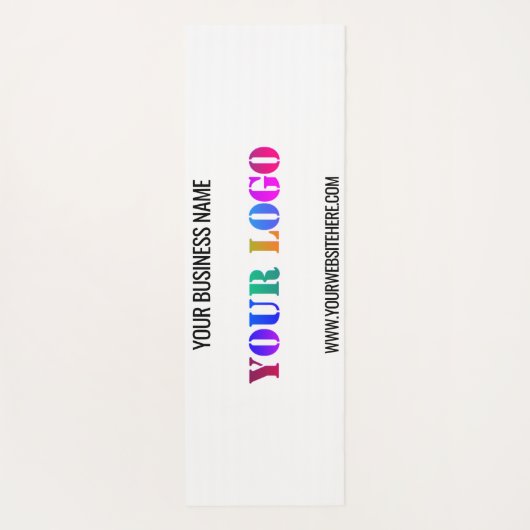 会社のカスタムロゴと文字ヨガマット ヨガマット (裏面)