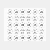 会社のカスタムロゴと文字ラベル ラベル (シート)