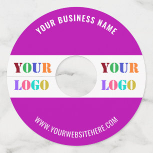 会社のカスタムロゴと文字ワイングラスラベル ワイングラスタグ