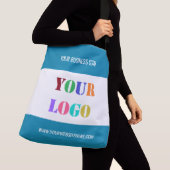 会社のカスタムロゴと文字 クロスボディバッグ (クローズアップ)