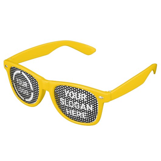 会社のカスタムロゴのプロモーション レトロサングラス (アングル)