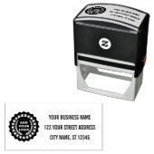 会社のカスタムロゴの住所 セルフインキングスタンプ (インサイチュ)