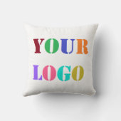 会社のカスタムロゴまたは写真の装飾用クッション クッション (裏面)