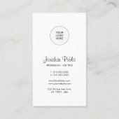 会社のカスタムロゴをここにアップロードテンプレート 名刺 (裏面)