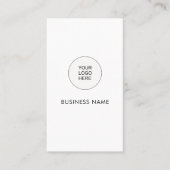 会社のカスタムロゴをここにアップロードテンプレート 名刺 (正面)