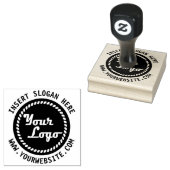 会社のカスタムロゴを丸める ラバースタンプ (押印)