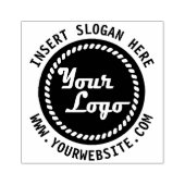 会社のカスタムロゴを丸める ラバースタンプ (インプリント)