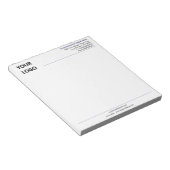 会社のカスタムロゴアドレス情報ビジネスメモ帳 ノートパッド (アングル)