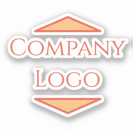 会社のカスタムロゴシール シール (正面)