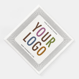 会社のカスタムロゴバルク付きディナーナプキン