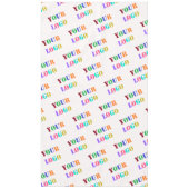 会社のカスタムロゴビジネスのテーブルクロスを テーブルクロス (正面)