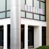 会社のカスタムロゴビジネスのプロモーションのバナー 横断幕 (ビルの外側)