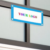会社のカスタムロゴビジネスのプロモーションのバナー 横断幕 (ビルの外側)
