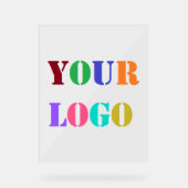 会社のカスタムロゴビジネスのプロモーション アクリルサイン (正面)