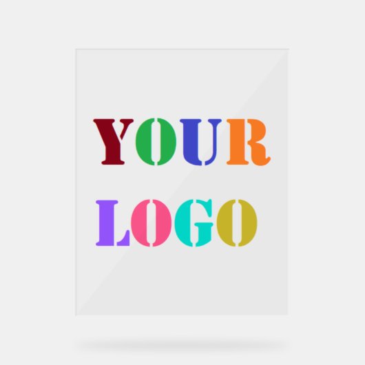 会社のカスタムロゴビジネスのプロモーション アクリルサイン (正面)