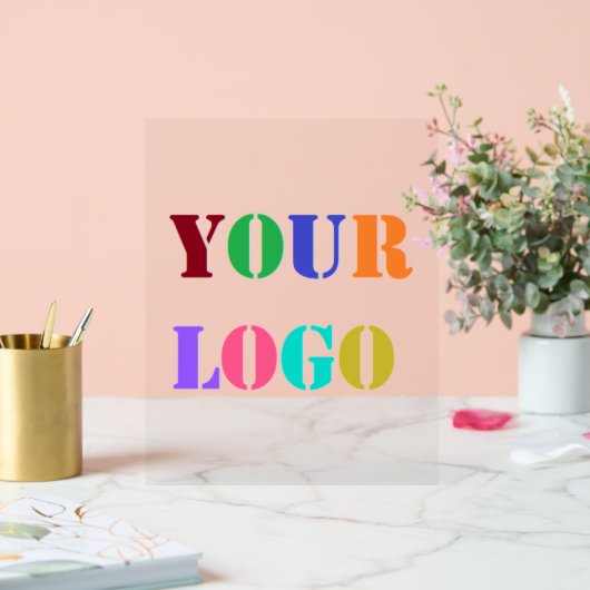 会社のカスタムロゴビジネスのプロモーション アクリルサイン (ウェディング)