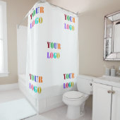 会社のカスタムロゴビジネスシャワーカーテン シャワーカーテン (インサイチュ)