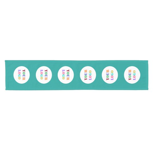 会社のカスタムロゴビジネステーブルランナー ショートテーブルランナー (横)