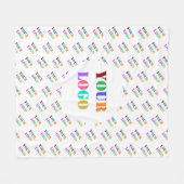 会社のカスタムロゴフリースブランケット フリースブランケット (正面(横))