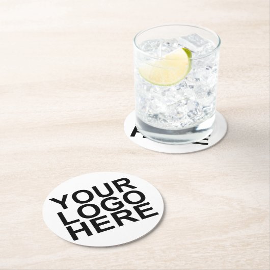 会社のカスタムロゴブランド ラウンドペーパーコースター (インサイチュ)