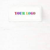 会社のカスタムロゴプロモーションのビジネスバナー 横断幕 (インサイチュ)