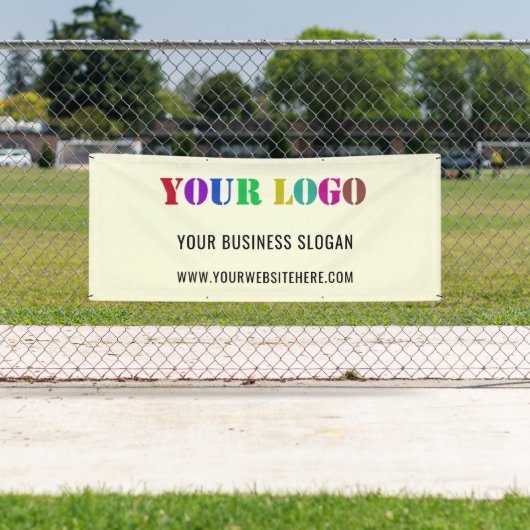 会社のカスタムロゴプロモーションのビジネスバナー 横断幕 (インサイチュ)