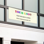 会社のカスタムロゴプロモーションのビジネスバナー 横断幕 (ビルの外側)