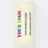 会社のカスタムロゴプロモーションのビジネスバナー 横断幕 (縦)