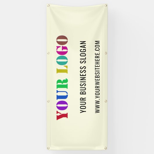 会社のカスタムロゴプロモーションのビジネスバナー 横断幕 (縦)