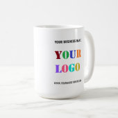 会社のカスタムロゴプロモーションビジネスのマググを コーヒーマグカップ (正面右)