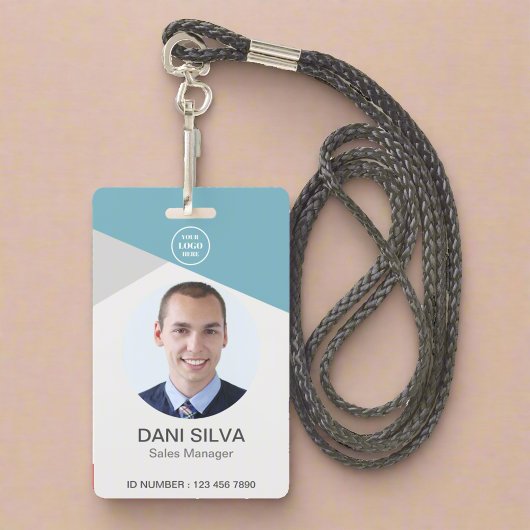 会社のカスタムロゴ写真の従業員IDバッジ バッジ