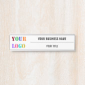 会社のカスタムロゴ名ビジネスドアの看板を サインプレート (正面)