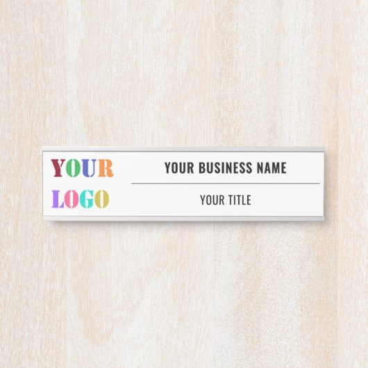 会社のカスタムロゴ名ビジネスドアの看板を サインプレート (正面)