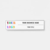 会社のカスタムロゴ名ビジネスドアの看板を サインプレート (正面)