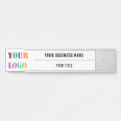 会社のカスタムロゴ名ビジネスドアの看板を サインプレート (正面)