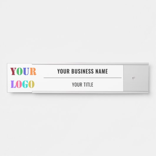 会社のカスタムロゴ名ビジネスドアの看板を サインプレート (正面)