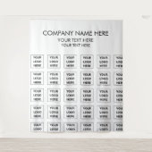 会社のカスタムロゴ名フォトバナーfor Business タペストリー (正面)