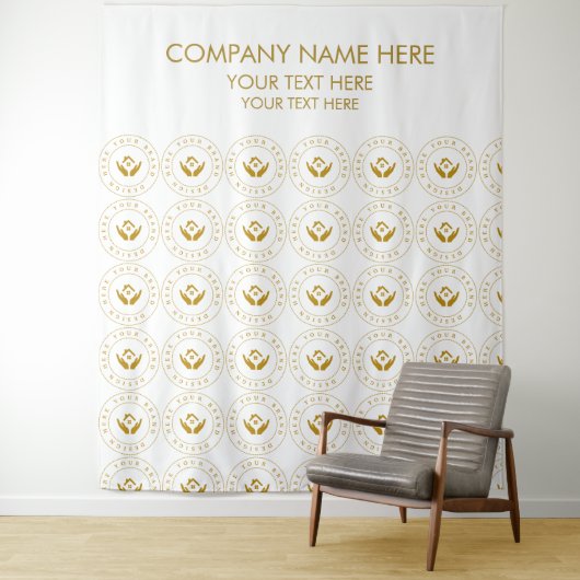 会社のカスタムロゴ名フォトバナーfor Business タペストリー (インサイチュ)