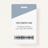 会社のカスタムロゴ従業員の写真ほこりっぽい青 バッジ (裏面)