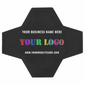 会社のカスタムロゴ文字あなたのビジネスのサッカーボール サッカーボール (フラット)