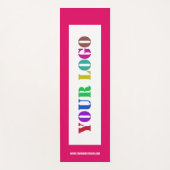 会社のカスタムロゴ文字とカラーヨガマット ヨガマット (正面)