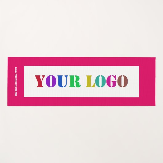 会社のカスタムロゴ文字とカラーヨガマット ヨガマット (正面(横))