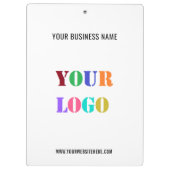 会社のカスタムロゴ文字のクリップボード クリップボード (裏面)