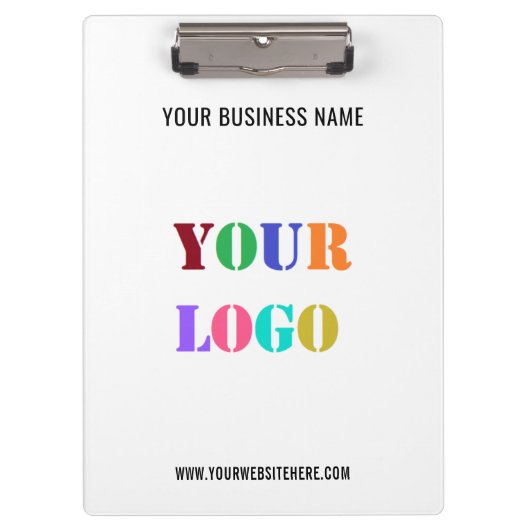 会社のカスタムロゴ文字のクリップボード クリップボード (正面)